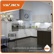 Modernes weißes und graues PVC-Küchenschrank für den Heimgebrauch
